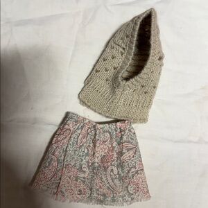Maileg Danish Best friend clothing kitty Puppy Supply Knit Hat Balaclava skirt
